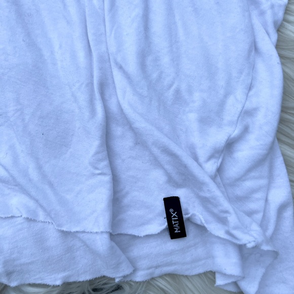 MATIX White Soft Knit Tunic Tank Top Vtg - Picture 2 of 8